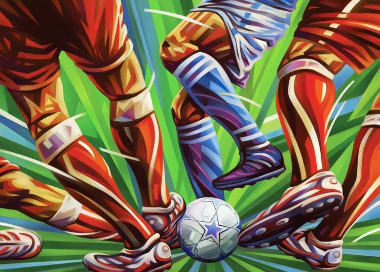 Срисовать футбол