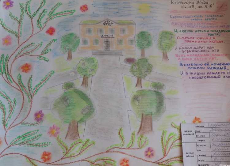 Конкурс рисунков моя школа