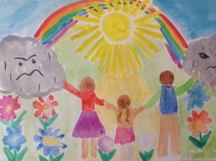 Рисование на тему пусть всегда будет солнце