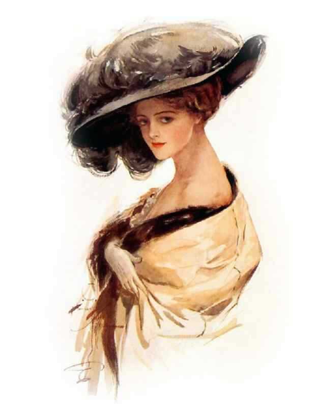 Изображение женщины в шляпе