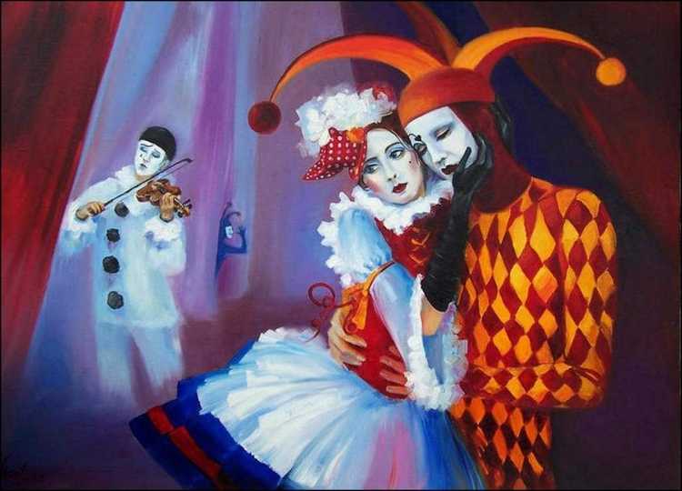 Коломбина Пьеро Арлекин персонажи