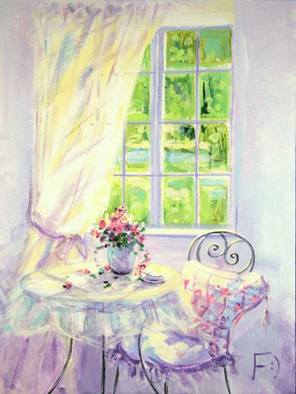 Утро акварель