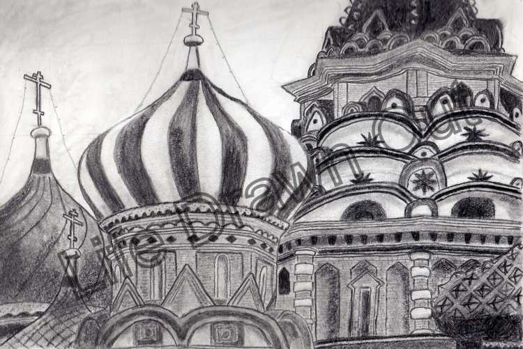 Рисование красная площадь