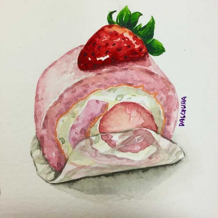 Акварельные иллюстрации еды