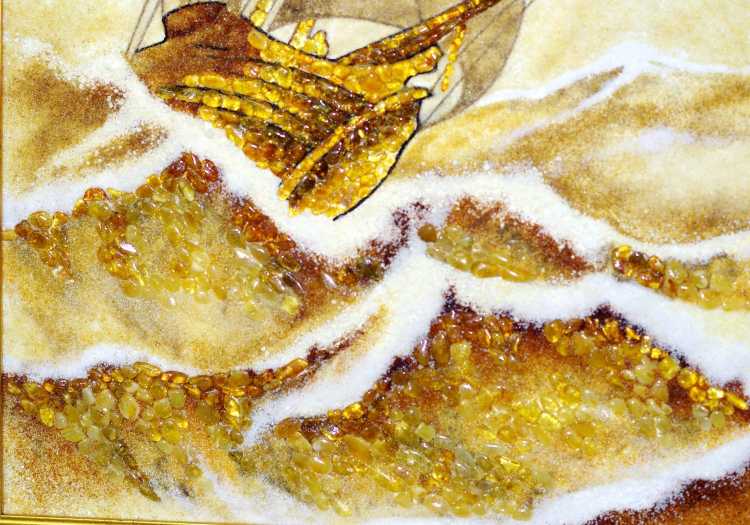 Картины с янтарем