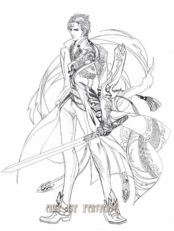 Разукрашки для девочек аниме ангелы