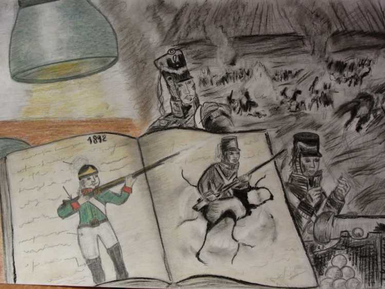 Битва под Прохоровкой рисунки