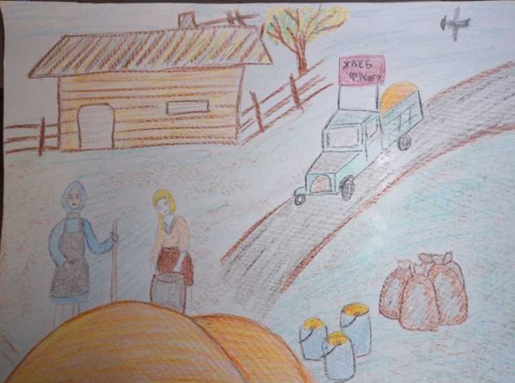 Детские рисунки о хлебе