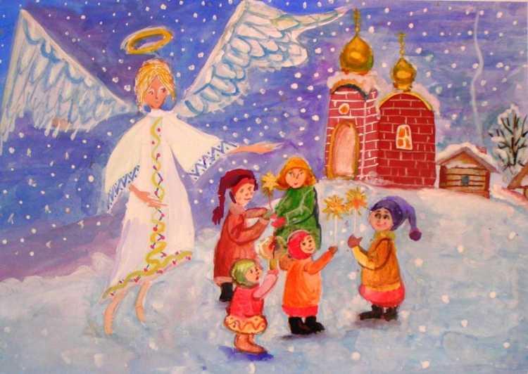 Рождественские рисунки