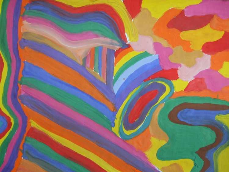 Детские рисунки на тему разноцветный мир