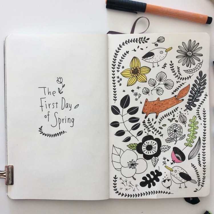 Идеи рисунков для скетчбуков