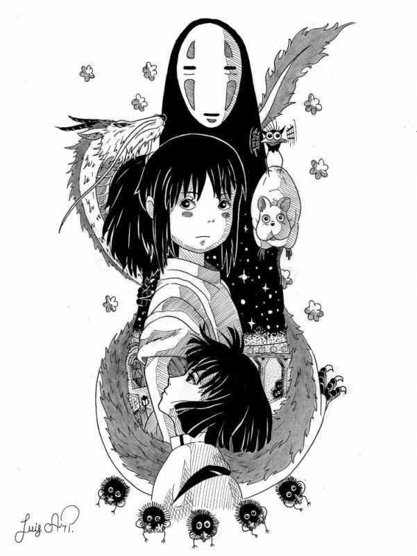 Тихиро тату эскиз