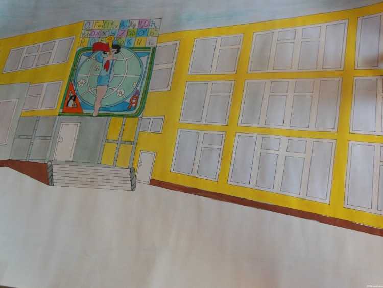 Моя любимая гимназия рисунок