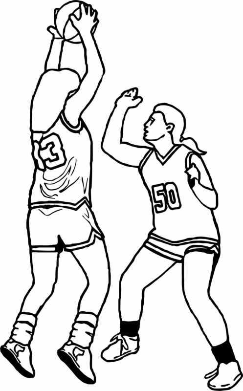 Раскраска баскетбол