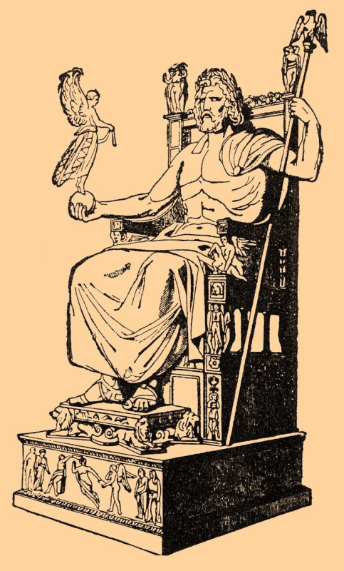 Древняя Греция Зевс на троне