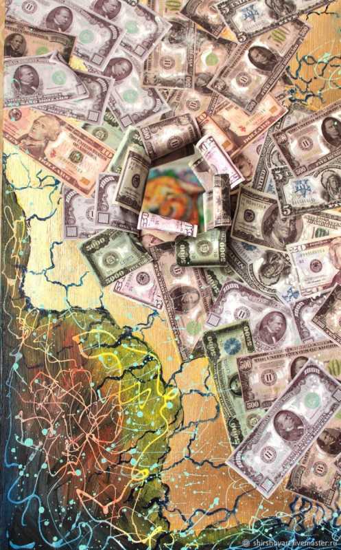Картины с изображением денег