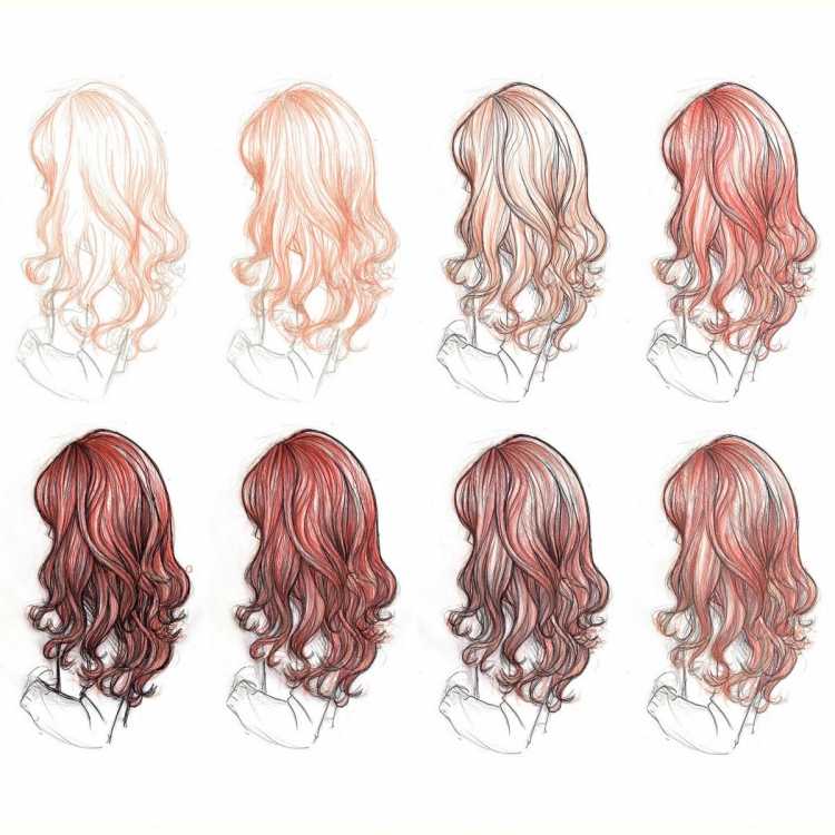 Туториал рисования волос