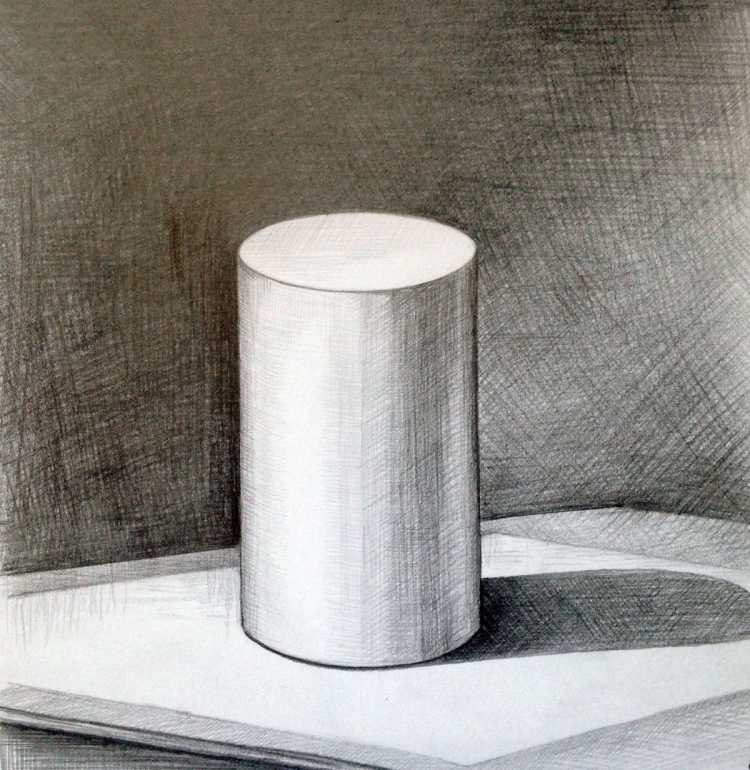 Урок рисования цилиндра