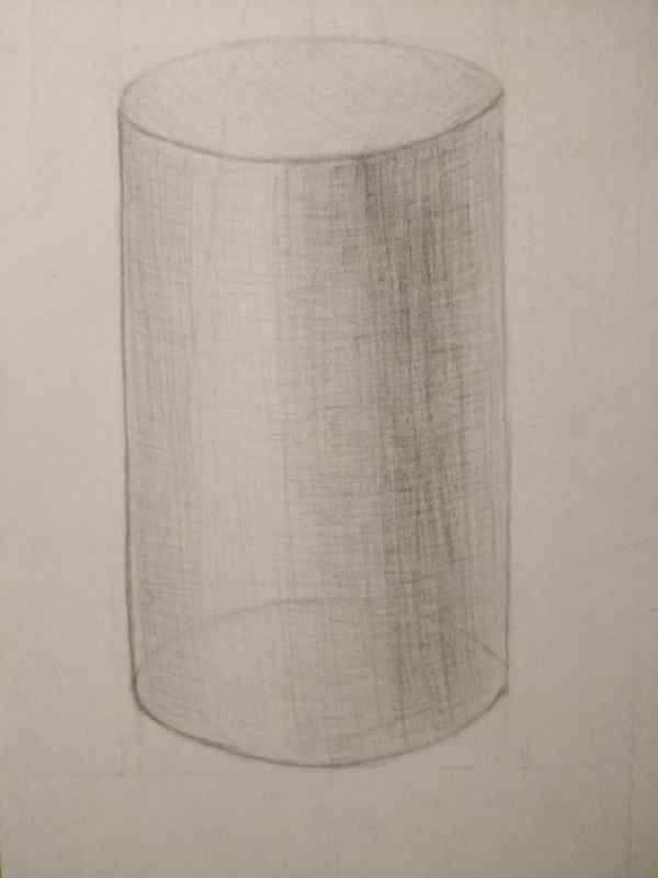 Рисование цилиндра в перспективе