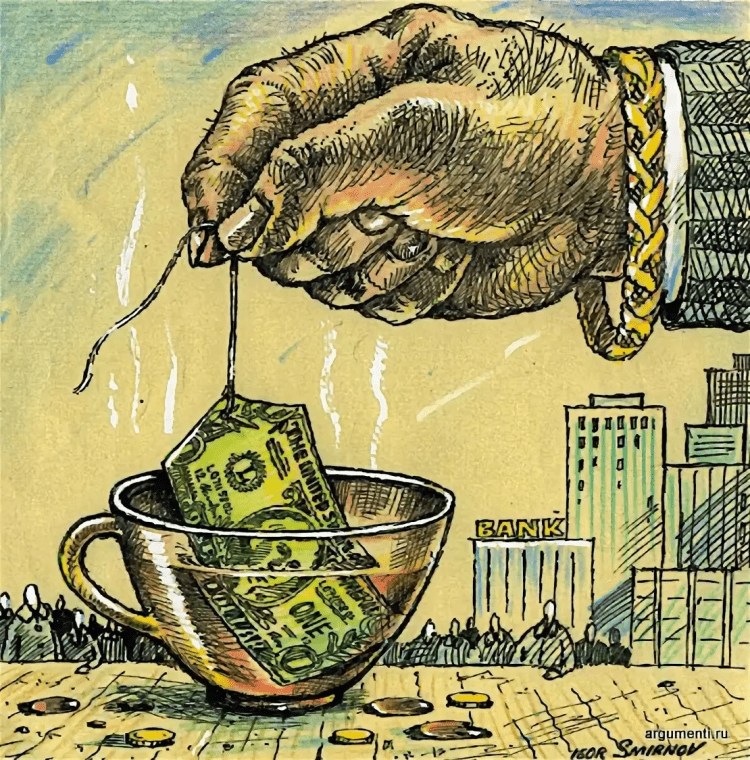 Карикатуры на тему денег