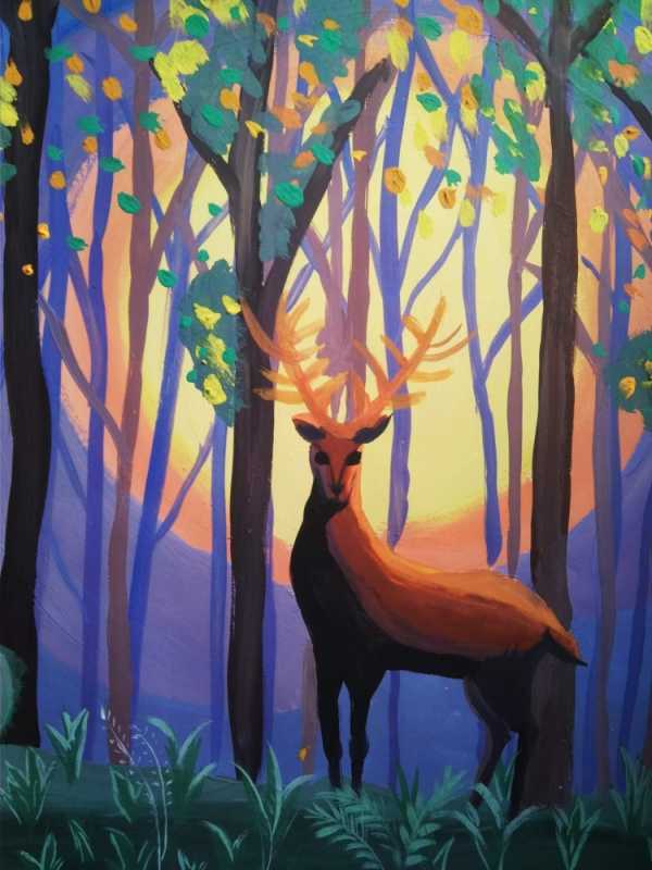 Рисунки гуашью