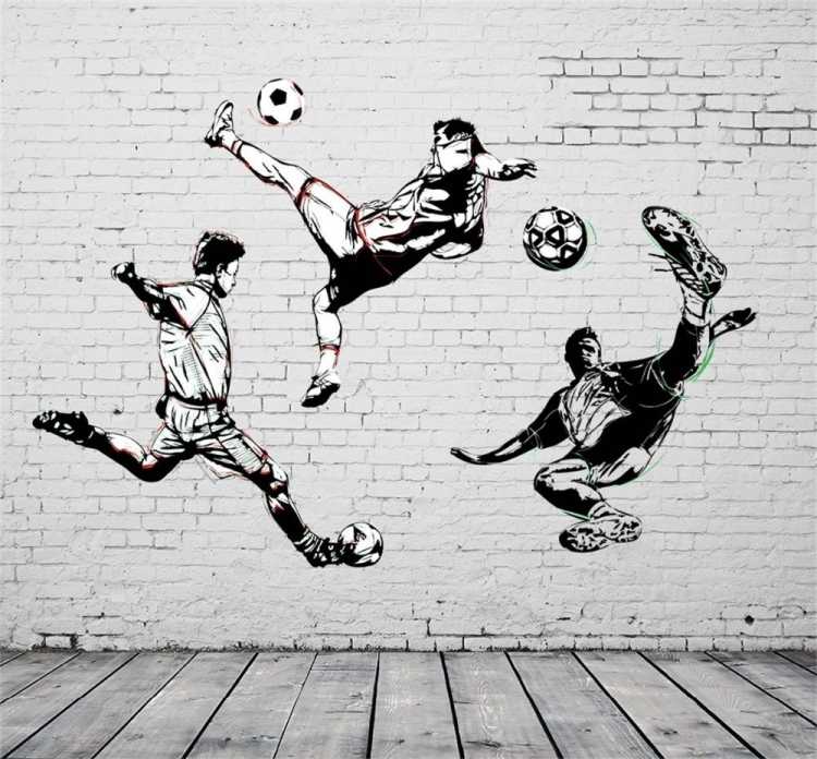 Рисунки футболистов профессиональные