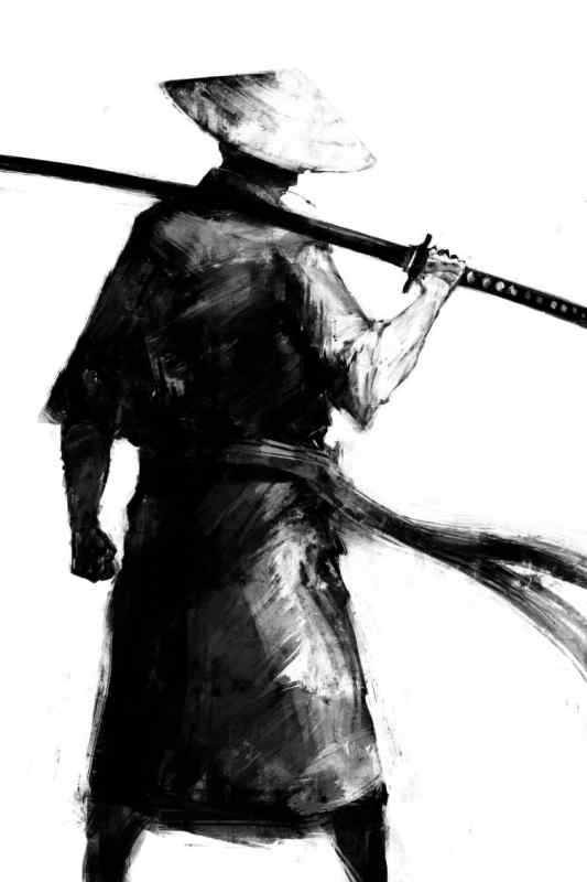 Самурай Ронин тату