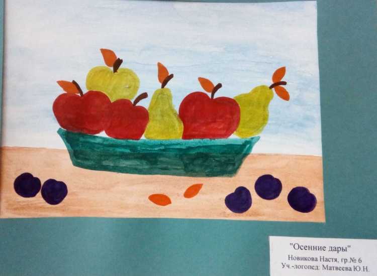 Тыква акварелью