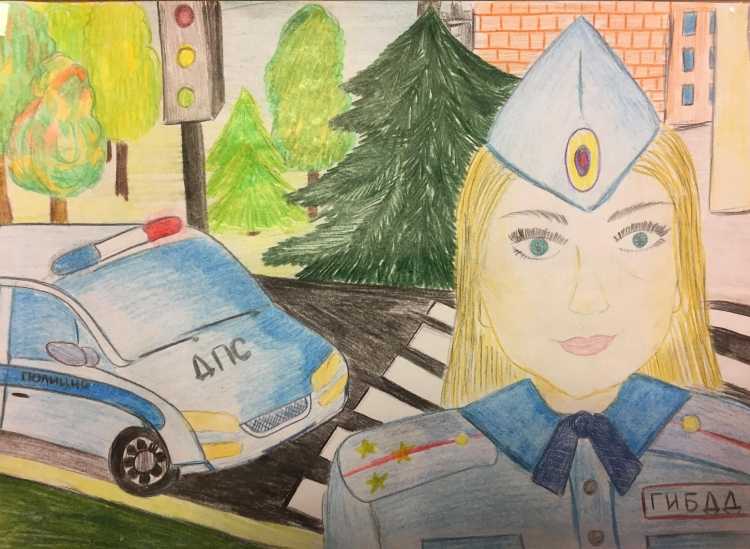 Рисунки на конкурс ГАИ