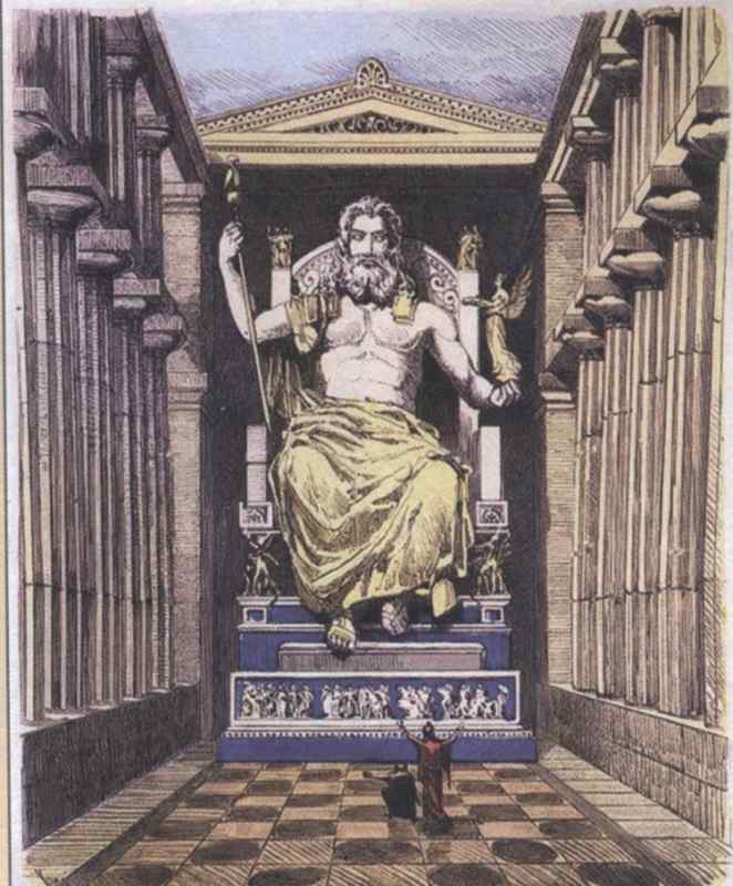 Статуи древней Греции Зевс