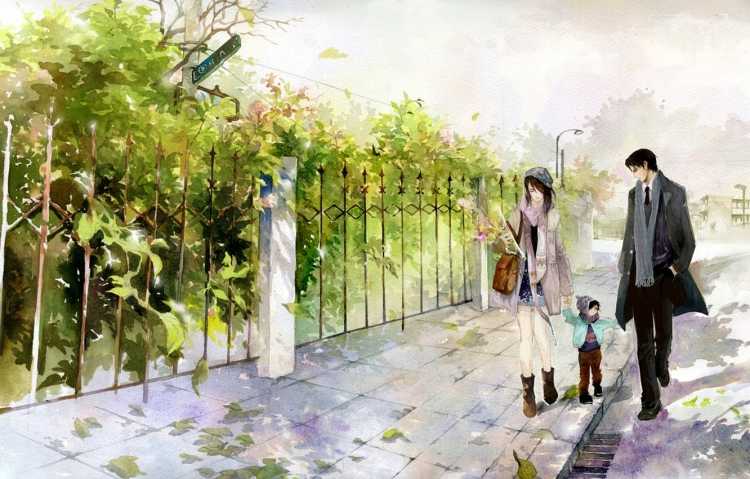 Прогулка в парке арт