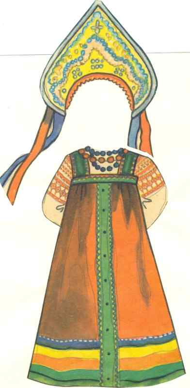 Национальный костюм Воронежской губернии