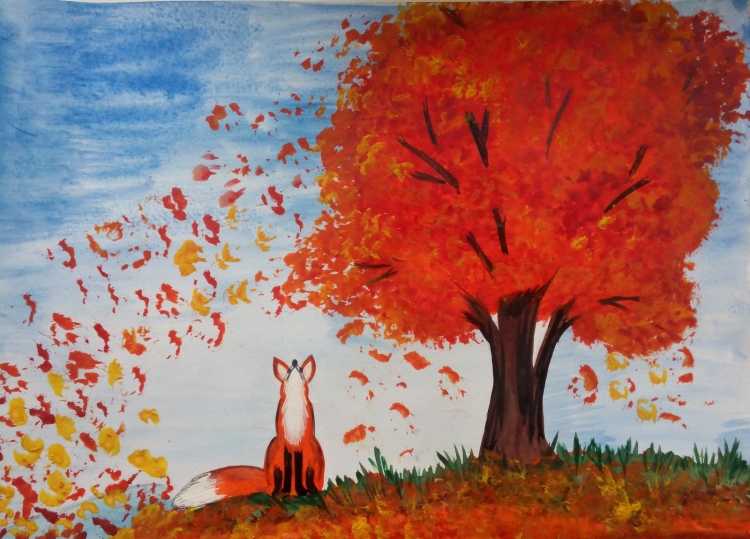 Рисунок на тему осень