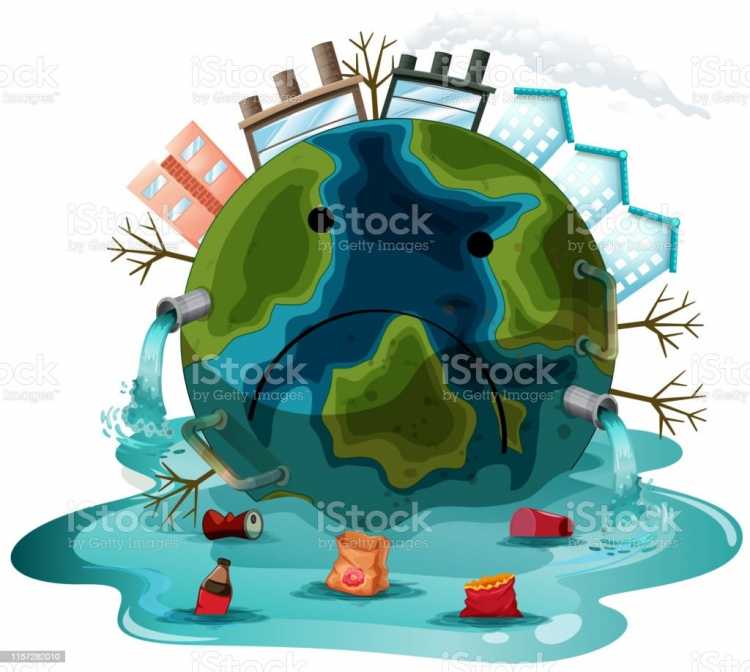 Загрязнение планеты для детей