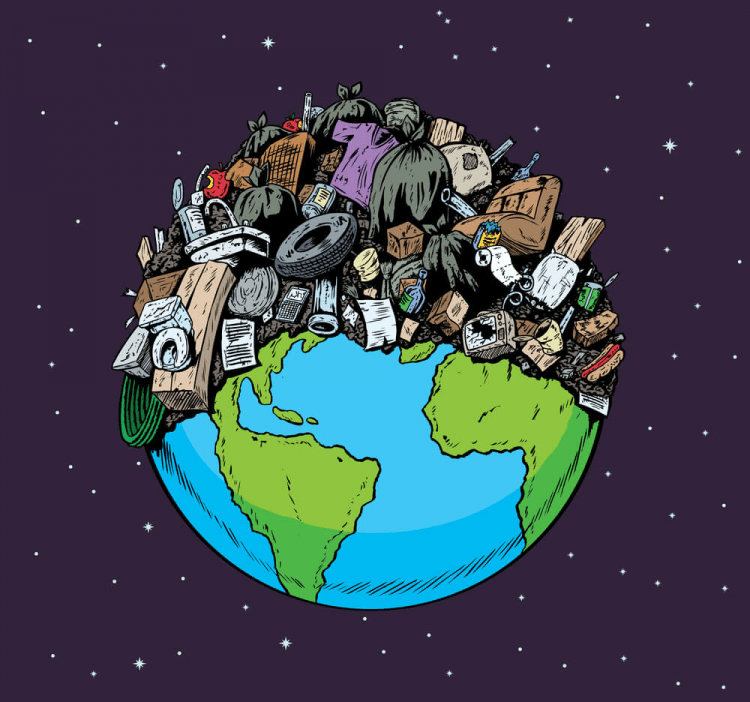 Мусор на земле