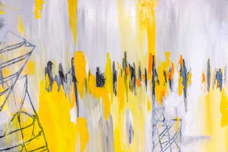 Абстракция в желтом цвете