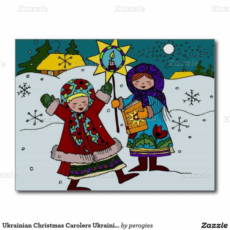 Рождественские колядки рисунок