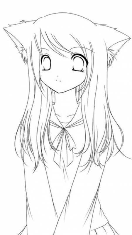 Раскраски для девочек аниме