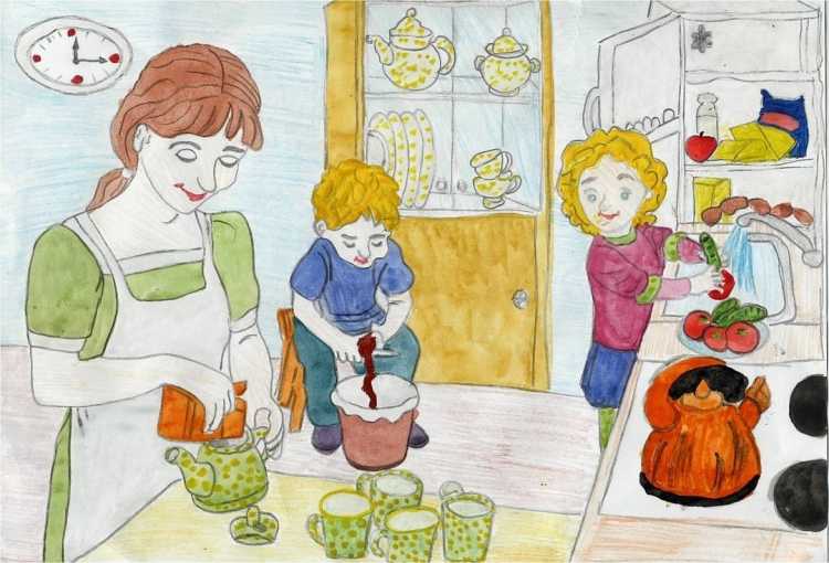 Рисование для детей праздник новый год