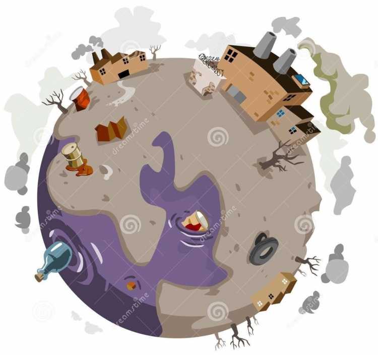 Загрязнение планеты для детей