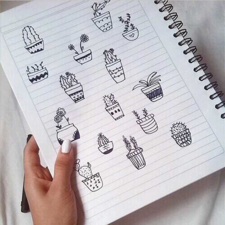 Небольшие рисуночки в блокноте