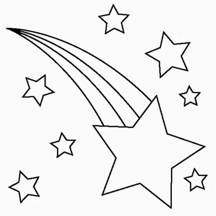 Звезда раскраска