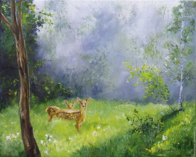 Июльское утро картины