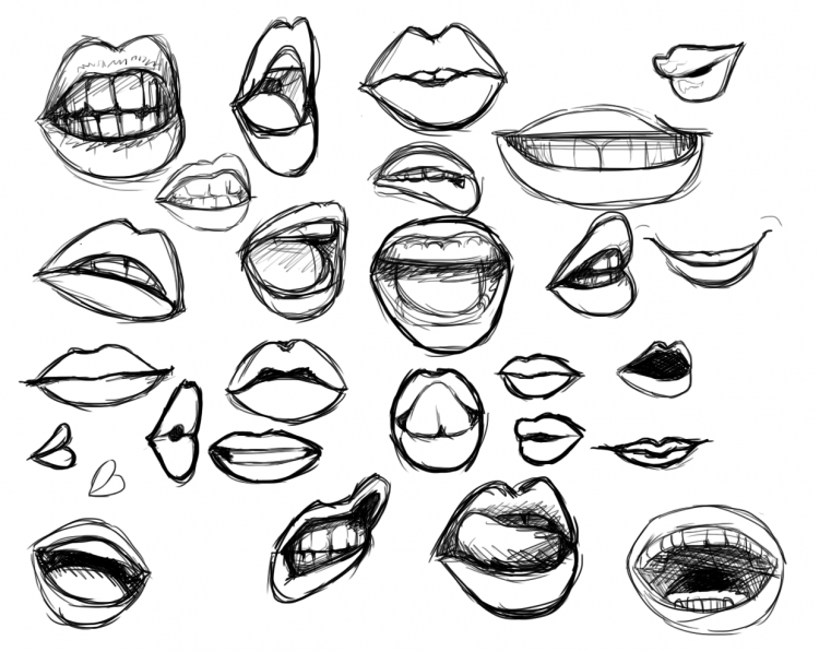 Рот для рисования