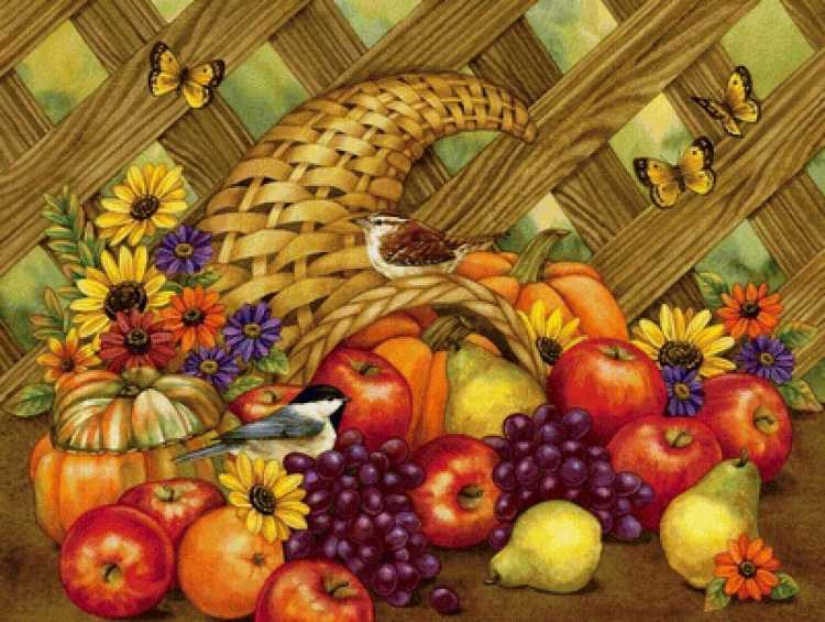 Осенний натюрморт карандашом