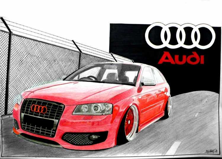 Ауди рисунок