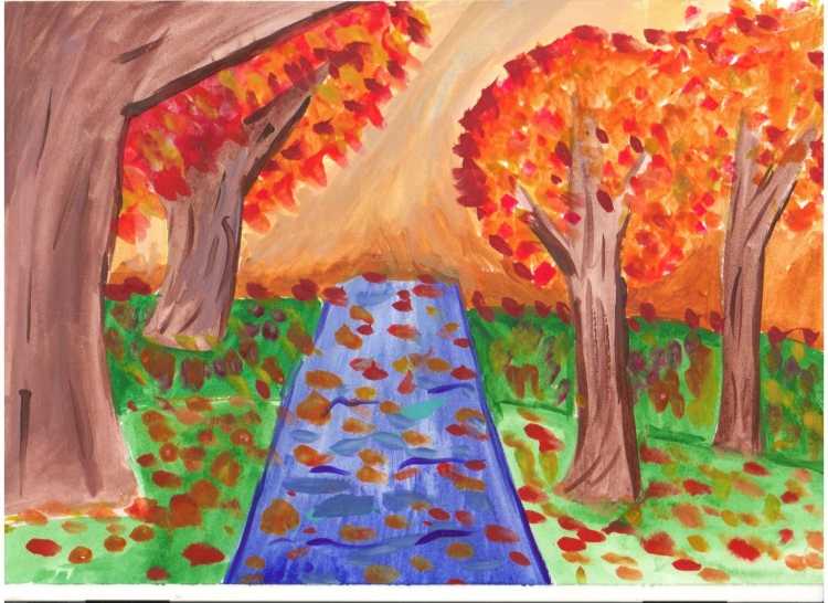 Золотая осень рисунок