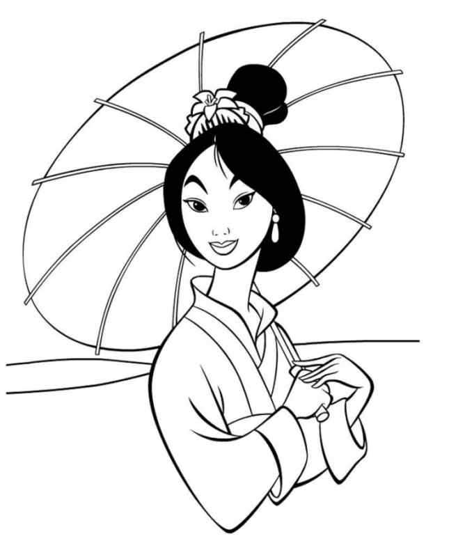 Японская девушка арт