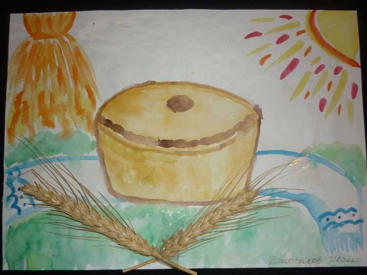 Рисование хлеб