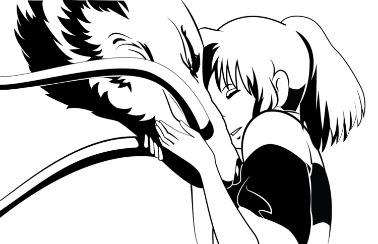 Унесённые призраками чёрно белое